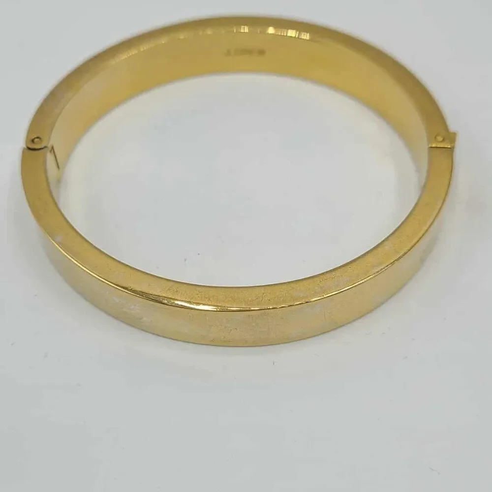 J Crew Gold Tone Hinged Bangle